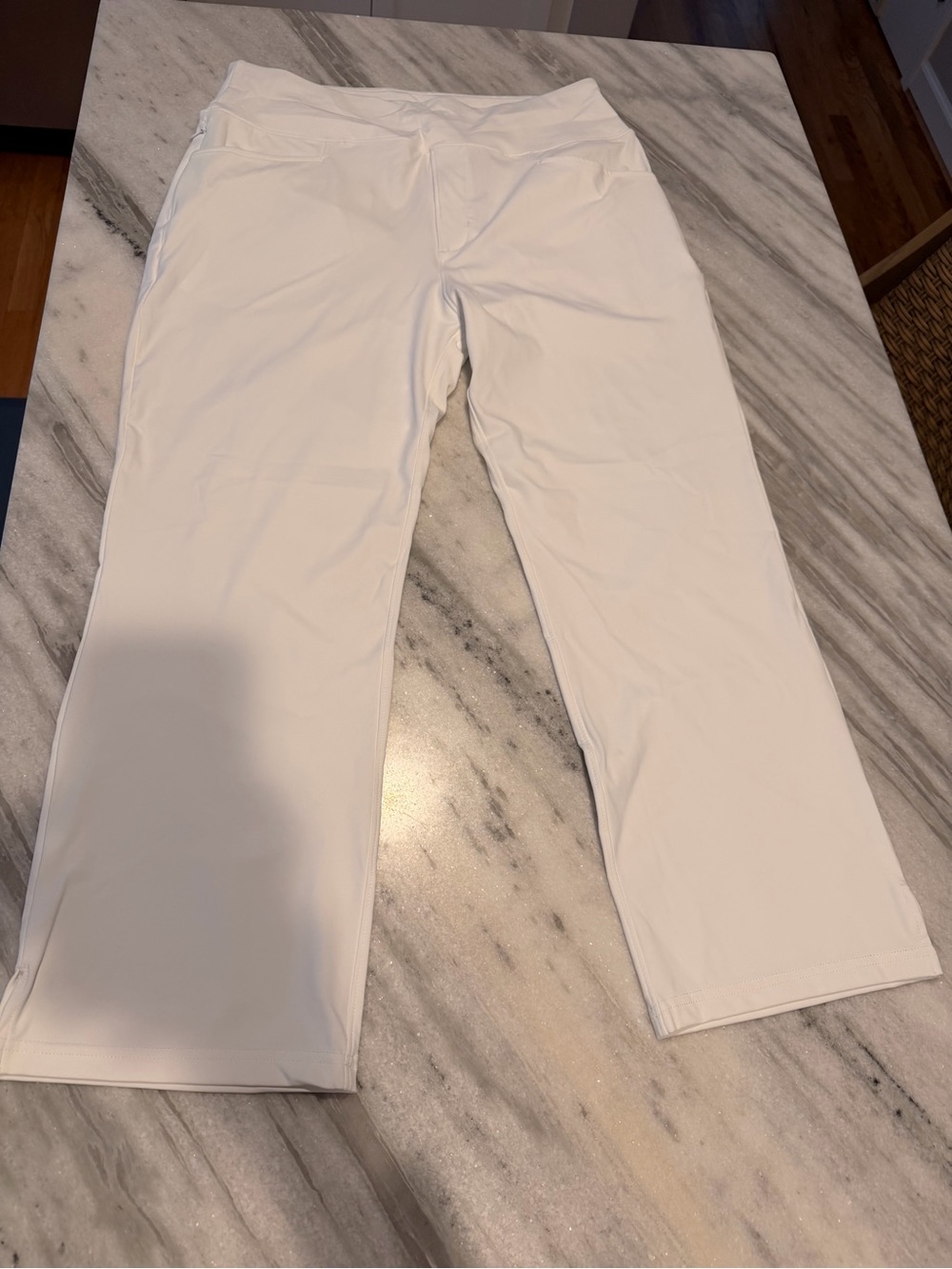 Women's White Stretch Chino Pants